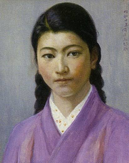 岡田三郎助「婦人像」